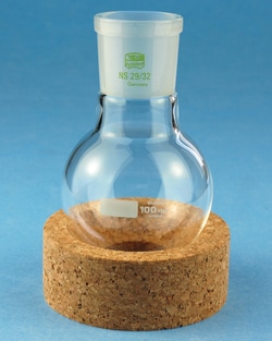 Karl Hecht Round bottom flask, DURAN, with ground joint, 50 ml, NS14, Quantity: