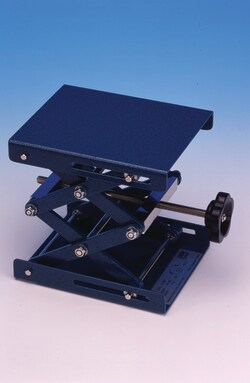 Karl Hecht Laboratory lifter made of sheet steel, plate 160x135mm high,