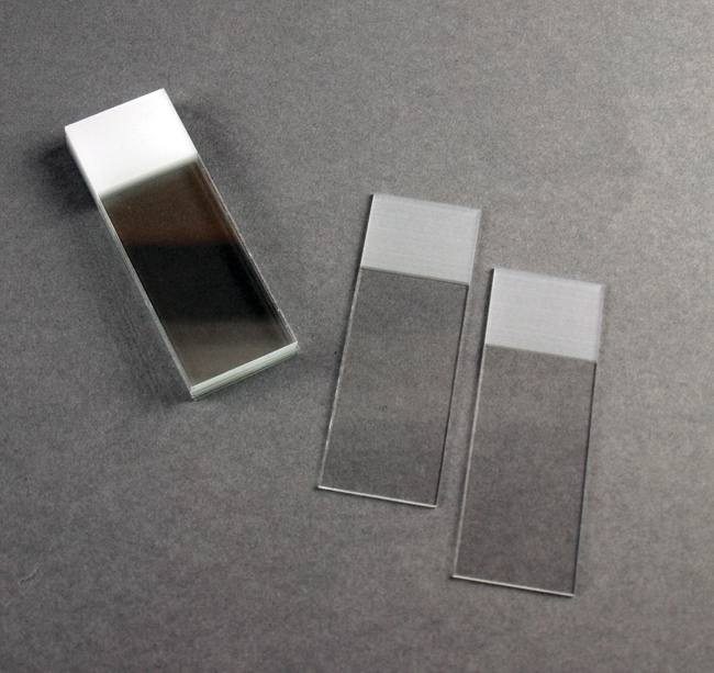 Karl Hecht™ Frosted End Microscope Slides 76 x 26mm size Fisher