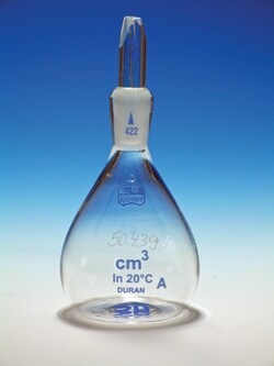 Karl Hecht Pycnometer, balanced 3rd decimal 10cm³, Quantity: Each