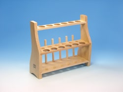 Karl Hecht Wooden test tube racks for 12 tubes up to 22, Quantity: cada