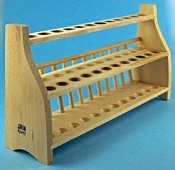 Wooden test tube racks for 24 tubeswith12, Quantity: Hver