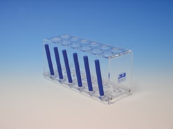 Karl Hecht Plexiglas test tube racks, for 12 tubes, Quantity: Each