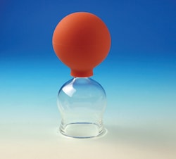 Karl Hecht Mouth-blown cupping glasseswitholive and ball, D=6,, Quantity: