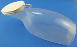 Karl Hecht polyethylene urine bottles for women, Quantity: Each