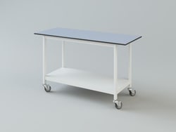 Koettermann&trade;&nbsp;Standard Table, Heavy Loads, Wheels, 1800x750x900mm