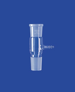 Lenz Laborglasinstrumente™ Adaptador de suministro recto con punta de drenaje