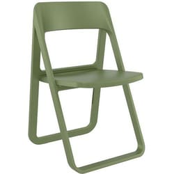 Manutan Green Folding Side Chair - Recycled Polypropylene- Dream, Quantity: