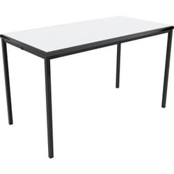 Manutan Flat Pack Rectangular Classroom Table Grey 64x120x60cm, Quantity: