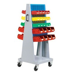 Manutan MOBILE PICKING TROLLEY 610X600X1600 MM + 30 X KA2PICKING BINS AND