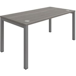 Manutan ASTROLITE Aluminium Straight Office Desk 1200x800mm Cedar, Quantity: