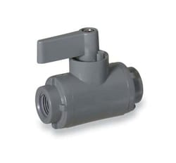 Masterflex PVC Plastic Ball Valves, Two way, Straight, Quantity: Each