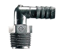 Masterflex X10 ADAPTOR PE ELBOW 1/8'MNPT 4,8, Quantity: Pack of 10