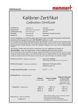 Memmert™ Iq Document With Device-Specific Works Test Data For Validation By Customer, For Ico50Med