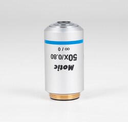 Motic Plan S-Apochromatic objective PL S-Apo 50X/0.80 (W.D=1mm) (upright),