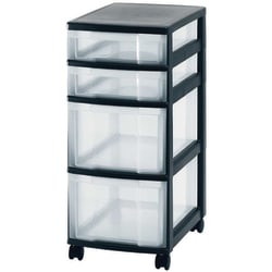 Multiroir Controlec Plastic storage cart - 4 drawers - 380x300xH670 mm,