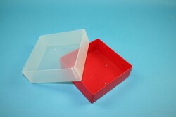 National Lab EPPi Box 75 / 1x1 divider, red, height 75 mm fix,without ID