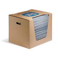 New Pig X50 Absorbent Mat Pads, Blue, 38cm W x 48cm L, Heavyweight, Absorbency