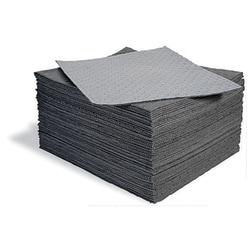New Pig X50 Poly-Back Universal Mat Pads, Grey, 39.5cm W x 51cm L, Absorbency