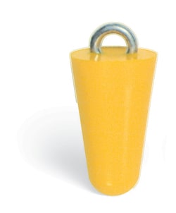 New Pig Conical Drain Plug, Yellow, ext. dia. 5cm x 12cm H, Quantity: 1