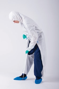 Ansell™ BioClean-D™ Sterile Drop-Down Cleanroom Coveralls with Hood