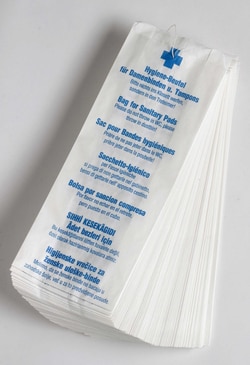 Nordvlies X1000 hygiene bags, paper ., Quantity: Pack of 1000