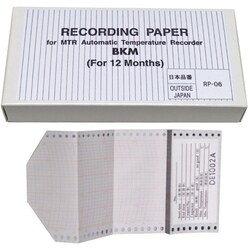 PHCbi X12 recording chart paper, Quantity: Pack of 12