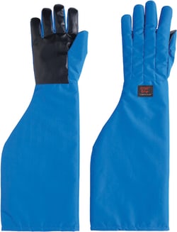 Tempshield 1 Pair Waterproof Cryo-Grip Gloves, Shoulder, Small, Blue, Quantity: