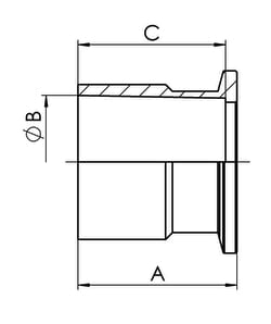 VACUUBRAND Stainless Steel Small KF Flange With Female Ground Joint Small | Buy Online | VACUUBRAND&trade; | Fisher Scientific