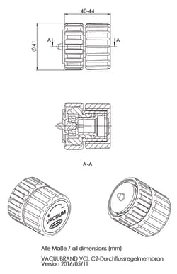 VACUUBRAND™ Manual Flow Control Valve C2 Upgrade Kit
