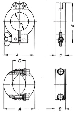VACUUBRAND™ KF DN 32/40mm Aluminum Clamping Ring