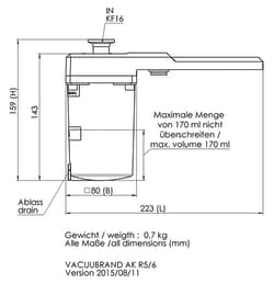 BrandTech VACUUBRAND Rotary Vane Vacuum Pumps: Inlet Separators:Pumps:Pump