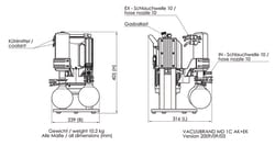 VACUUBRAND™ MD1C + AK + EK Oil-Free Chemistry Diaphragm Vacuum Pump