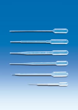 Vitlab X5000 Pasteur pipettes, LDPE 3ml : 0.5ml, Quantity: Pack of 5000