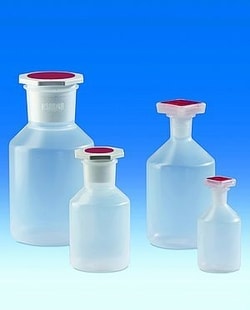 VITLAB Transparent Polypropylene Reagent Bottles with NS-Type Stopper 1000 mL | Buy Online | VITLAB&trade; | Fisher Scientific