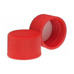 Wheaton Science Products X72 Linerless Leak Resistant Screw Cap 38-430, PP, Red