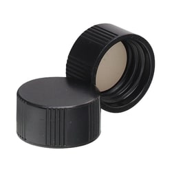 Wheaton Science Products X72 Black Phenolic Solid Screw Cap 38-400 w/Rubber liner