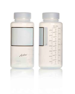 Azlon Genomskinliga polypropen runda flaskor med bred hals 1000 mL | Buy Online | Azlon | Fisher Scientific