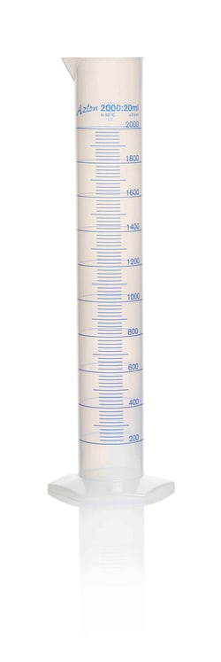 Azlon Polypropylene Cylinders with Printed Graduations 2000 mL | Buy Online | Azlon | Fisher Scientific