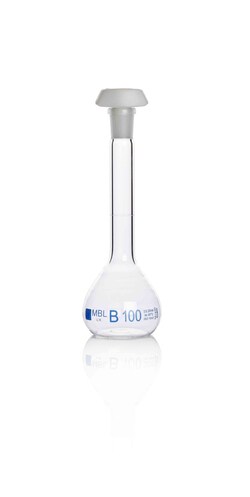 MBL Messkolben aus Borosilikat-Glas, Klasse B 100 ml | Buy Online | MBL | Fisher Scientific