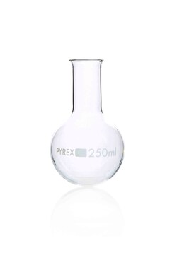Pyrex Borosilicate Glass Narrow Neck Round Bottom Boiling Flask 250 mL | Buy Online | Pyrex | Fisher Scientific