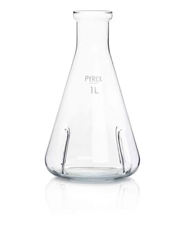 Pyrex Pyrex Borosilicate Glass Baffled Erlenmeyer Flasks 1000 mL | Buy Online | Pyrex&trade; | Fisher Scientific