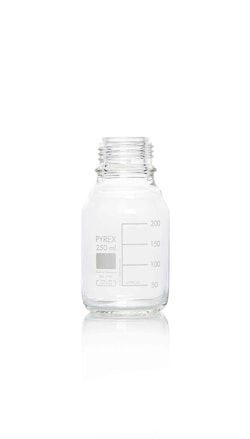 Pyrex Borosilicate Glass, Wide-Neck, Round Media Bottles 250 mL | Buy Online | Pyrex | Fisher Scientific