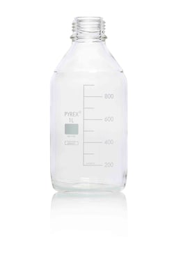 Pyrex Borosilicate Glass, Wide-Neck, Round Media Bottles 1000 mL | Buy Online | Pyrex | Fisher Scientific