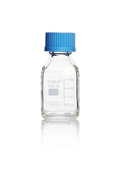 Pyrex Borosilicate Glass Square Media-lab Bottles 100 mL | Buy Online | Pyrex | Fisher Scientific