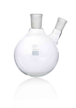 Quickfit Two-Neck Round-Bottom Glass Flask 500 mL | Buy Online | Quickfit | Fisher Scientific