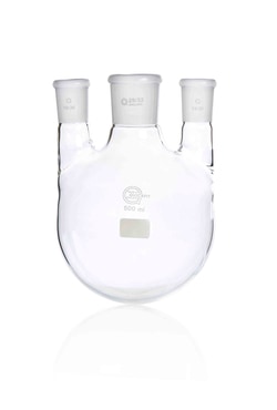 Quickfit Three-Vertical-Neck Round-Bottom Flask 500 mL | Buy Online | Quickfit | Fisher Scientific