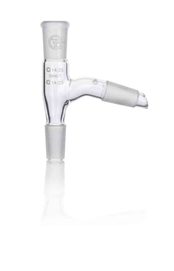 Quickfit Borosilikatglas-stillhovedadapter Keglest&oslash;rrelse: 14/23 (kondensator), 14/23 (kolbe); Fatning St&oslash;rrelse: 14/23 | Buy Online | Quickfit | Fisher Scientific