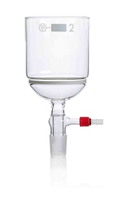 Quickfit Borosilicate Glass Büchner Vacuum Filtration Funnels with Glass Sintered Disc 500 mL | Buy Online | Quickfit | Fisher Scientific