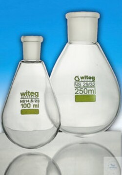 Witeg 50 ML PEAR SHAPE FLASK 29/32, Quantity: 1 Stück